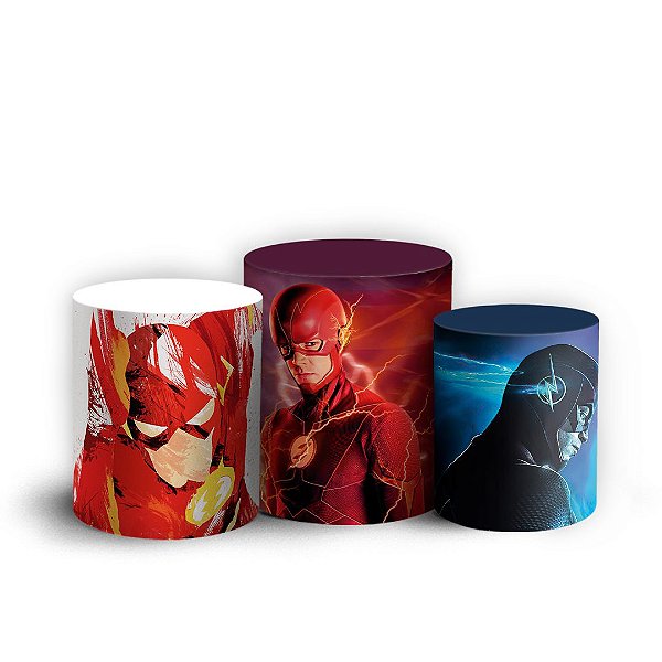 Trio Cilindro - The Flash - Sublimado 3D + Elástico