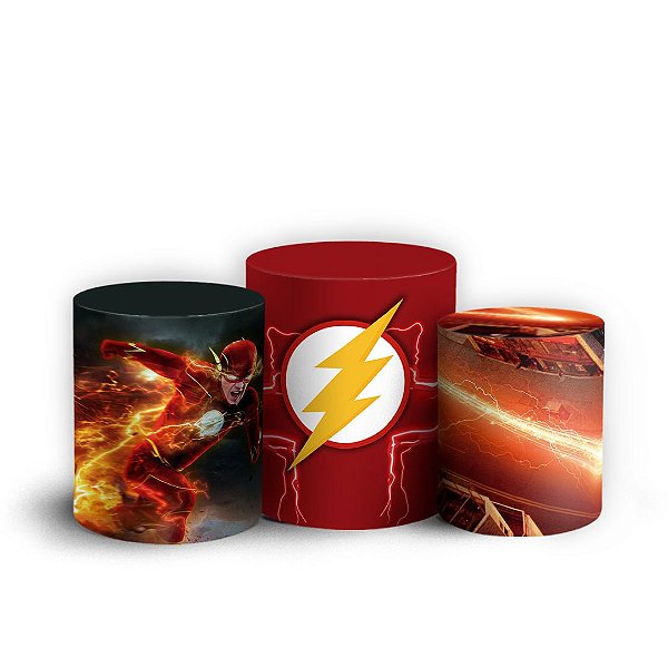 Trio Cilindro - The Flash - Sublimado 3D + Elástico