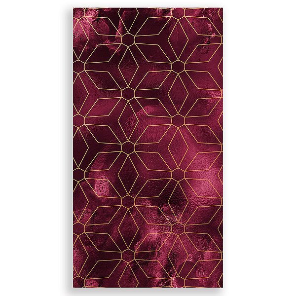 Faixa Lateral - Gratidão Marsala - Sublimado 3D