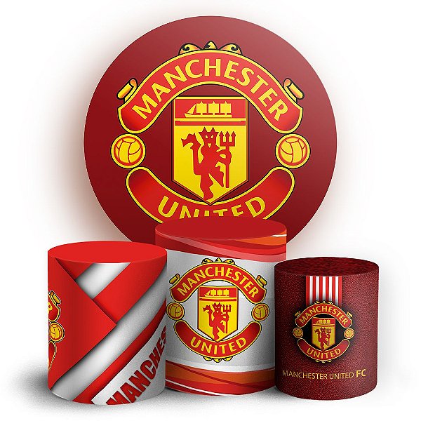 KIT Redondo e Trio - Manchester United  - Sublimado 3D