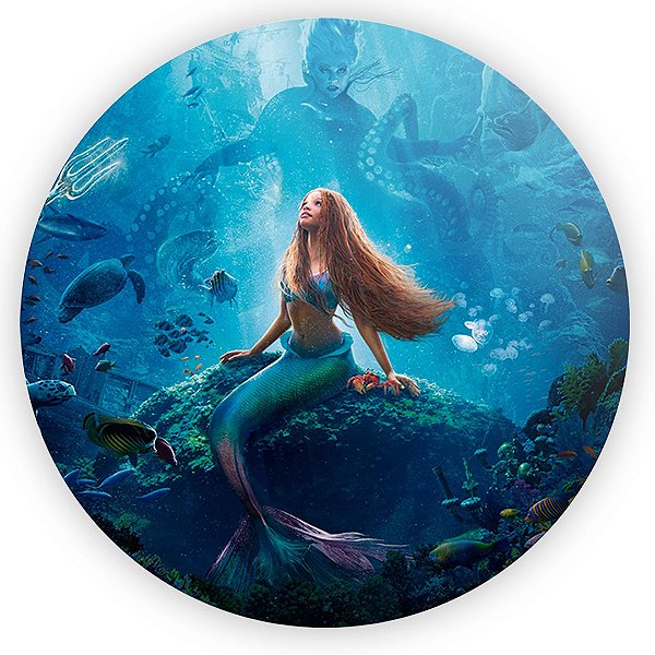 Painel Redondo - Ariel Filme - Sublimado 3D