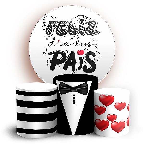 KIT Redondo e Trio - Dia dos Pais - Sublimado 3D