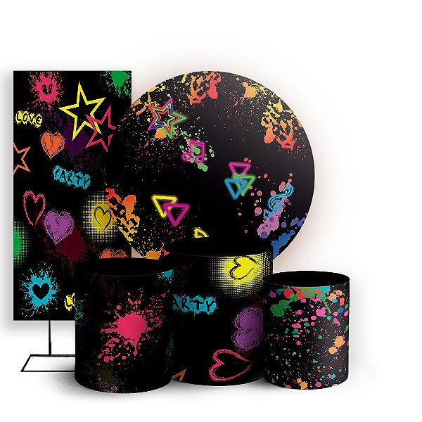 KIT Redondo Trio e Faixa - Neon - Sublimado 3D