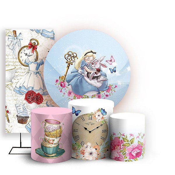 KIT Redondo Trio e Faixa - Alice - Sublimado 3D