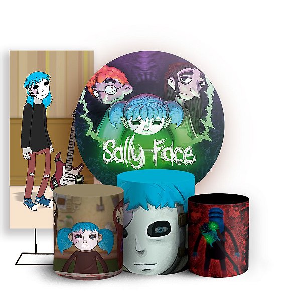 KIT Redondo Trio e Faixa - Sally Face - Sublimado 3D