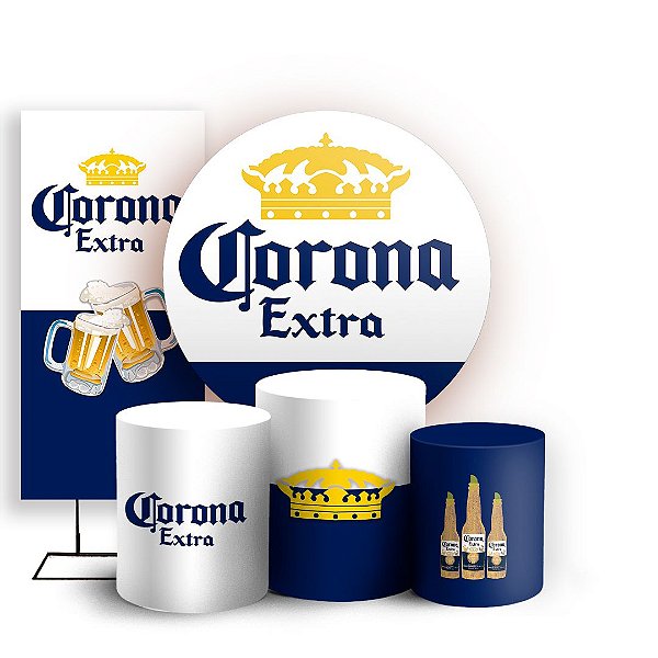 KIT Redondo Trio e Faixa - Corona - Sublimado 3D