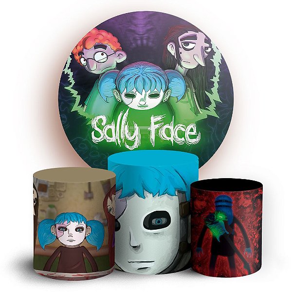KIT Redondo e Trio - Sally Face - Sublimado 3D