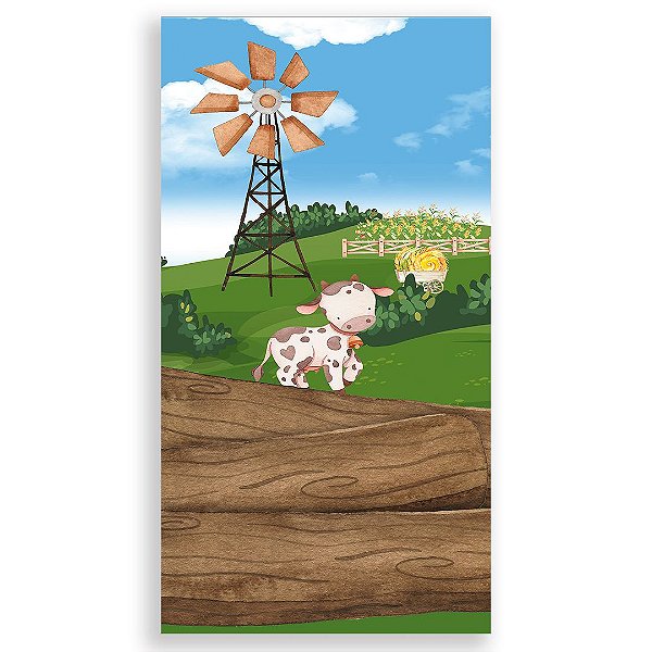 Faixa Lateral - Fazendinha Trator - Sublimado 3D