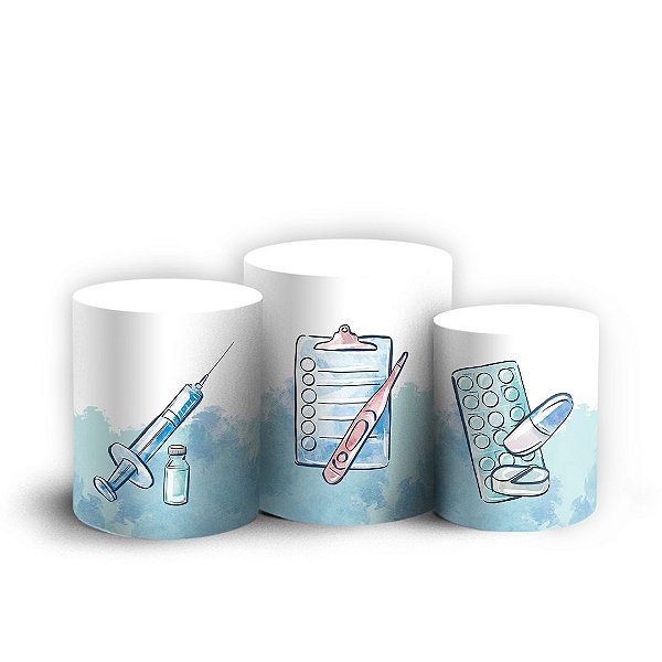 Trio Cilindro - Medicina - Sublimado 3D + Elástico