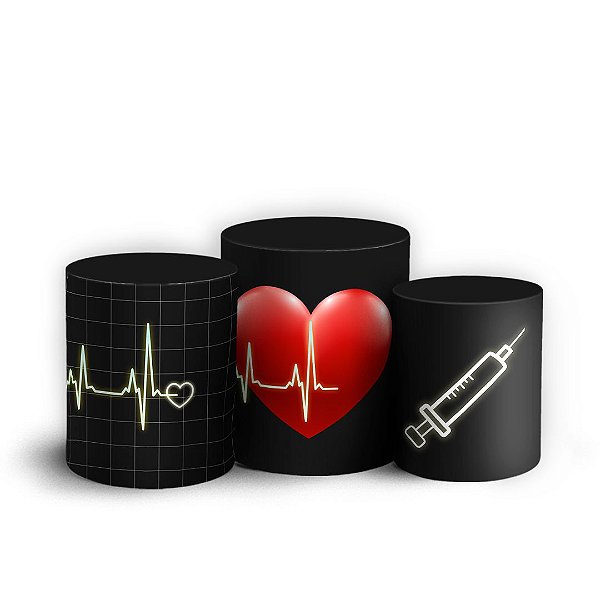 Trio Cilindro - Medicina - Sublimado 3D + Elástico