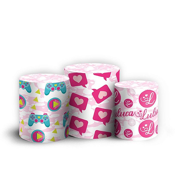 Trio Cilindro - Luluca - Sublimado 3D + Elástico