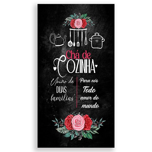 Faixa Lateral - Cha de Cozinha - Sublimado 3D