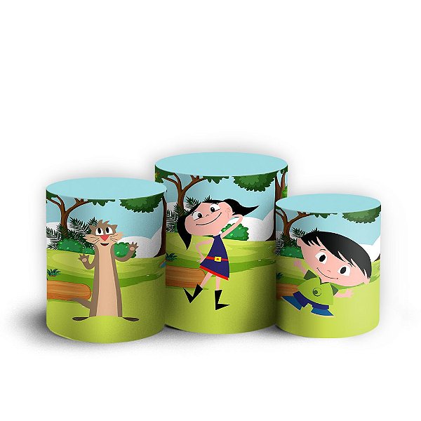 Trio Cilindro - Show da Luna - Sublimado 3D + Elástico