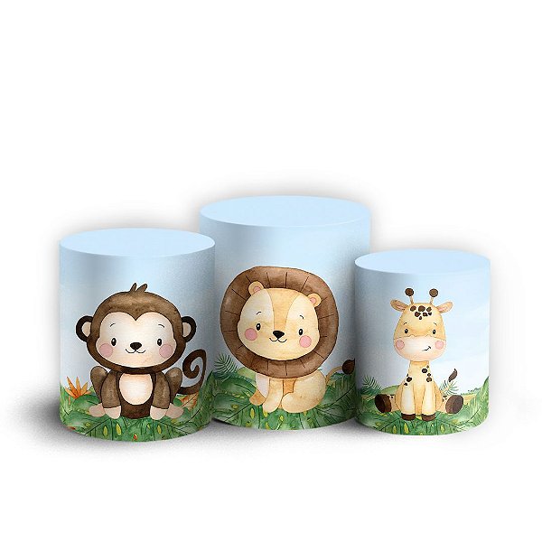 Trio Cilindro - Safari - Sublimado 3D + Elástico