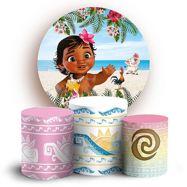 KIT Redondo e Trio - Moana - Sublimado 3D