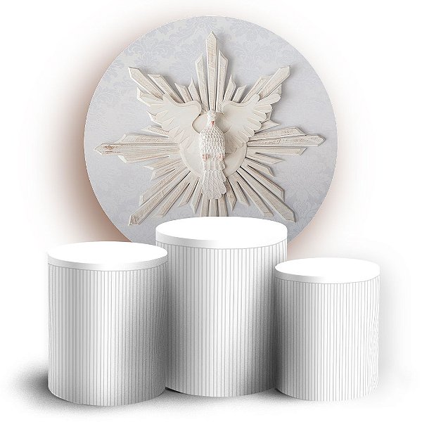 KIT Redondo e Trio - Batizado - Sublimado 3D