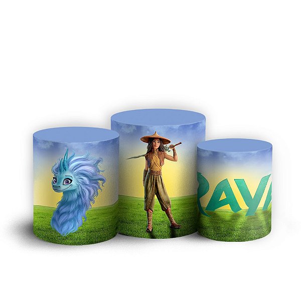 Trio Cilindro - Raya - Sublimado 3D + Elástico