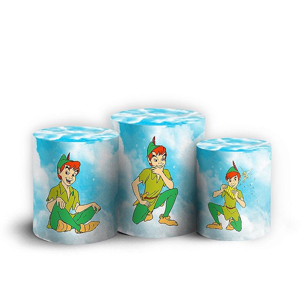 Trio Cilindro - Peter Pan - Sublimado 3D + Elástico