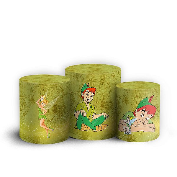 Trio Cilindro - Peter Pan - Sublimado 3D + Elástico