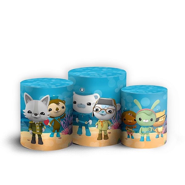 Trio Cilindro - Octonautas - Sublimado 3D + Elástico