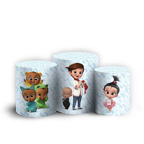 Trio Cilindro - O Poderoso Chefinho - Sublimado 3D + Elástico