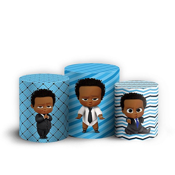 Trio Cilindro - O Poderoso Chefinho - Sublimado 3D + Elástico