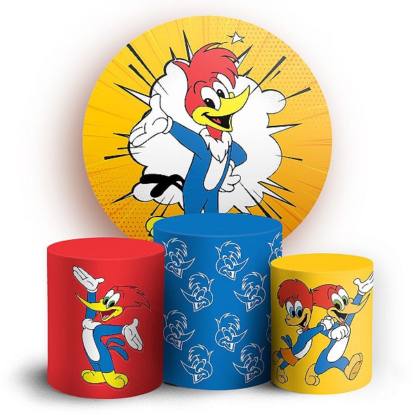 KIT Redondo e Trio - Pica Pau - Sublimado 3D