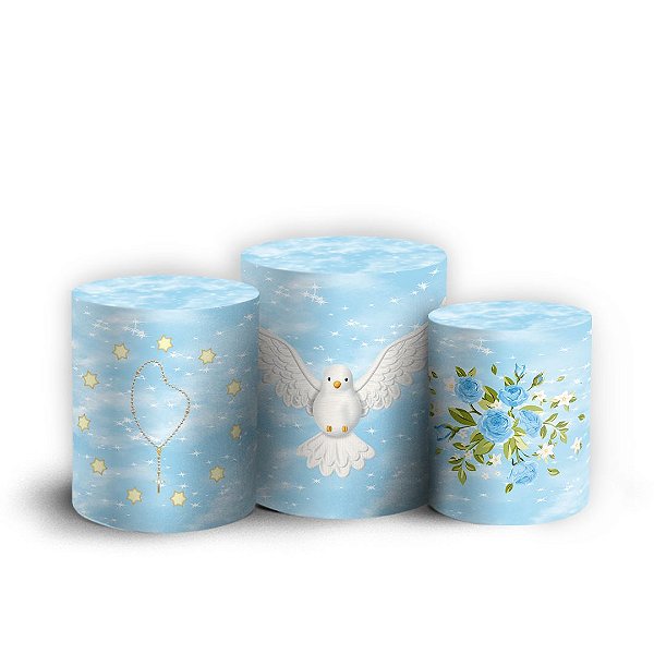 Trio Cilindro - Nossa Senhora - Sublimado 3D + Elástico