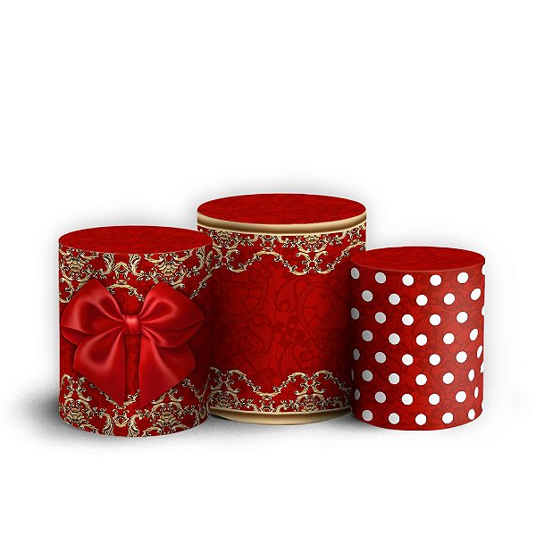 Trio Cilindro - Minnie - Sublimado 3D + Elástico