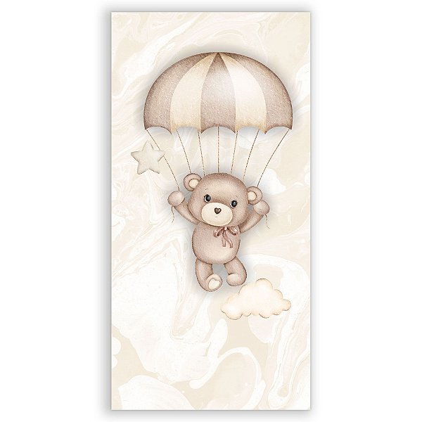 Faixa Lateral - Ursinho Baloeiro Marrom - Sublimado 3D