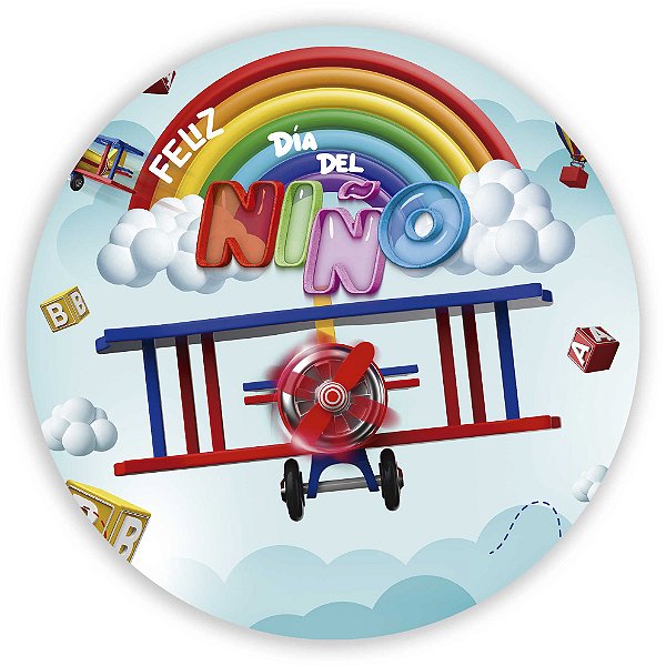 Painel Redondo -  Dia del Nino - Sublimado 3D