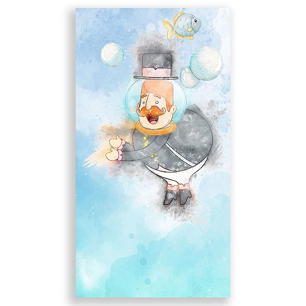 Faixa Lateral - Mundo Bita Aquarela - Sublimado 3D