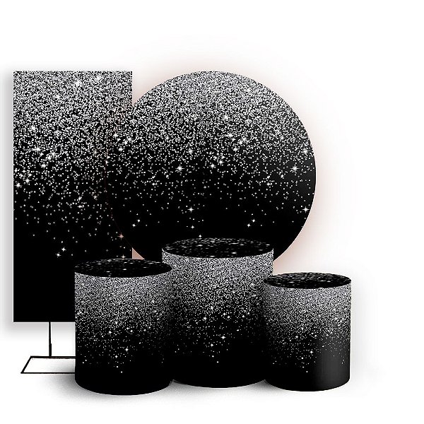 KIT Redondo Trio e Faixa - Glitter - Sublimado 3D
