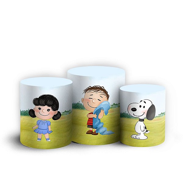 Trio Cilindro - Snoopy - Sublimado 3D + Elástico