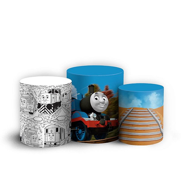 Trio Cilindro - Thomas and Friends - Sublimado 3D + Elástico