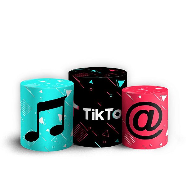 Trio Cilindro - TikTok - Sublimado 3D + Elástico