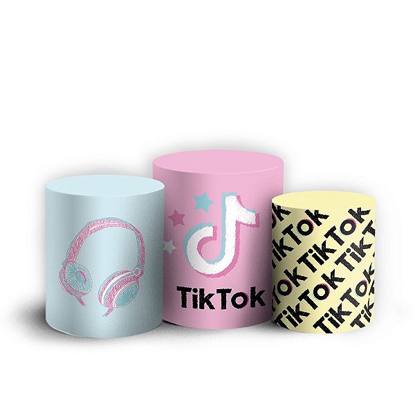 Trio Cilindro - TikTok - Sublimado 3D + Elástico
