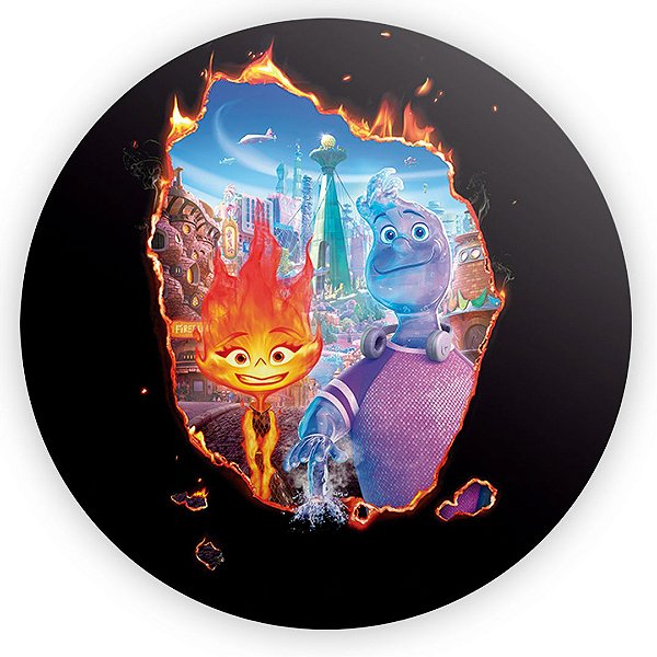 Painel Redondo - Elemental - Sublimado 3D