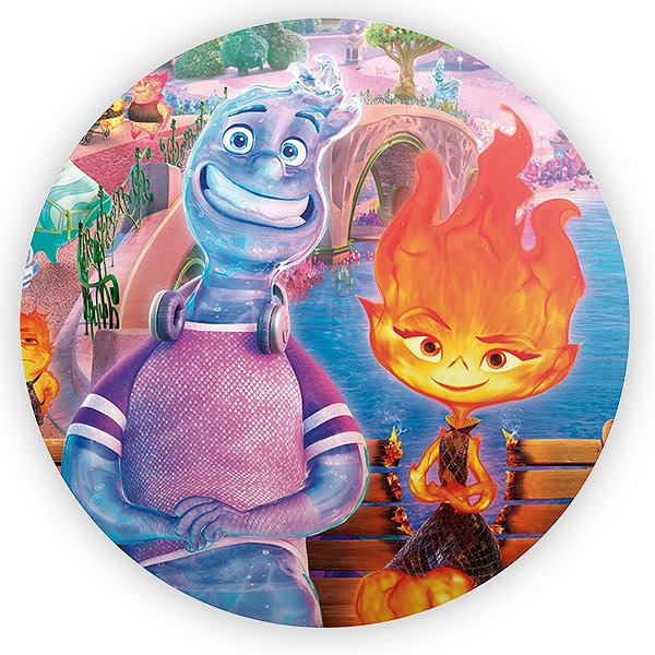 Painel Redondo - Elemental - Sublimado 3D
