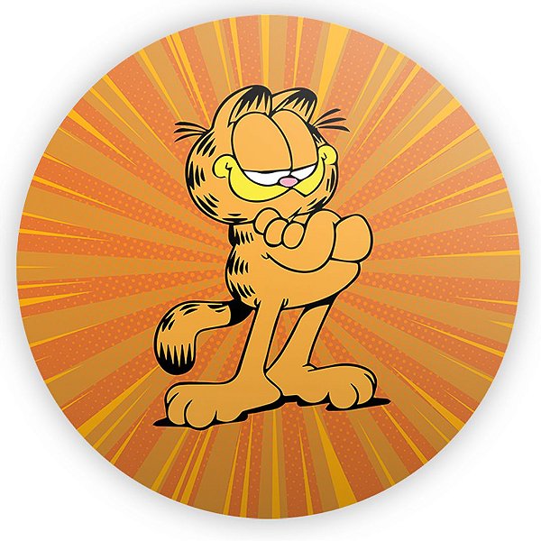 Painel Redondo - Garfield - Sublimado 3D