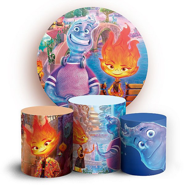 KIT Redondo e Trio -  Elemental - Sublimado 3D