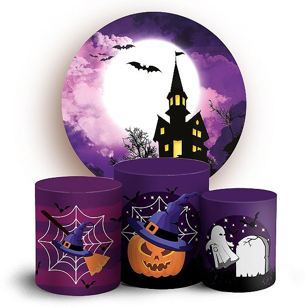 KIT Redondo e Trio -  Halloween - Sublimado 3D