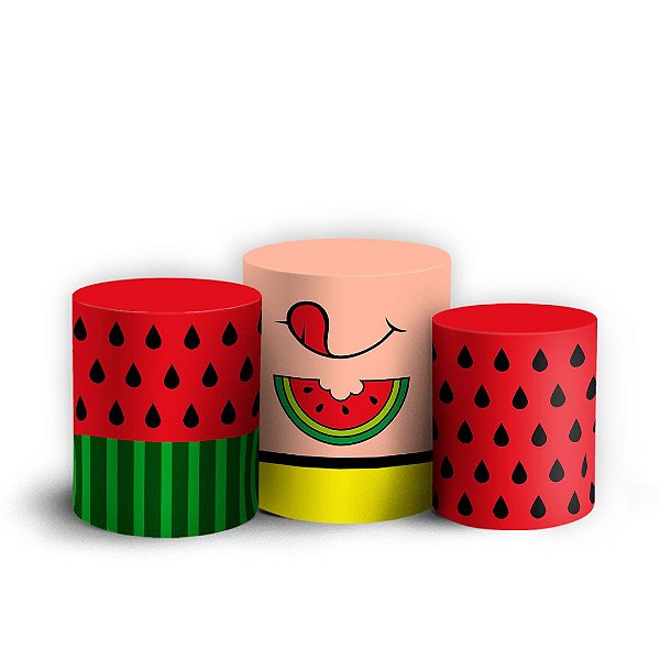 Trio Cilindro - Magali Turma da Mônica - Sublimado 3D + Elástico