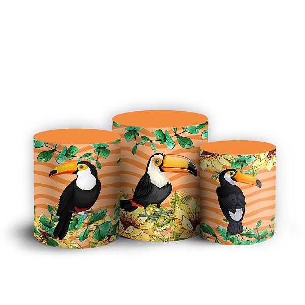 Trio Cilindro - Tucano - Sublimado 3D + Elástico