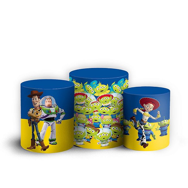 Trio Cilindro - Toy Story - Sublimado 3D + Elástico
