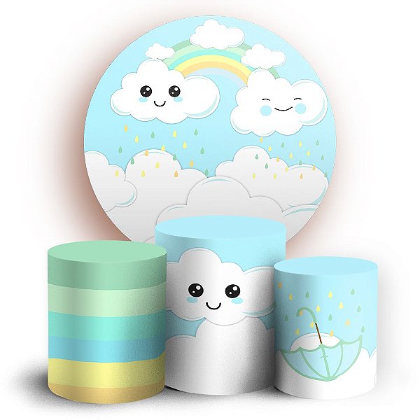 KIT Redondo e Trio - Chuva de Benção - Sublimado 3D