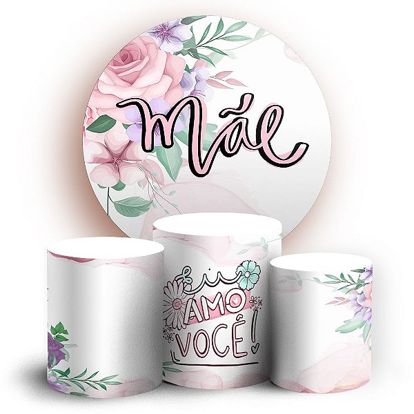 KIT Redondo e Trio - Dia Das Mães - Sublimado 3D