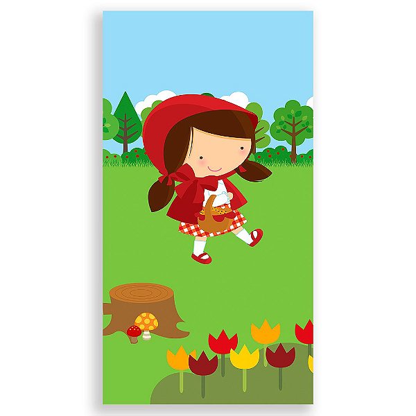 Faixa Lateral - Chapeuzinho Vermelho - Sublimado 3D