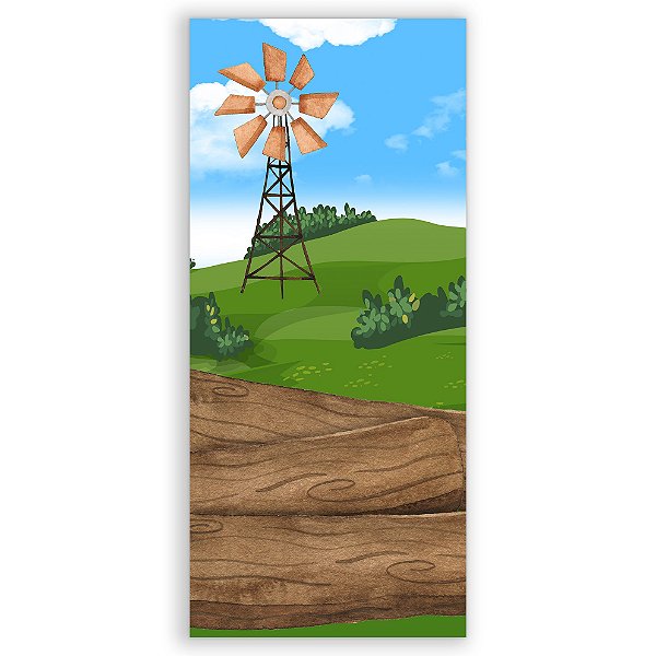 Faixa Lateral - Fazendinha Trator - Sublimado 3D