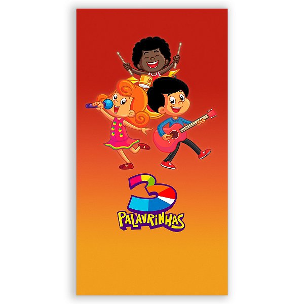 Faixa Lateral - 3 Palavrinhas - Sublimado 3D